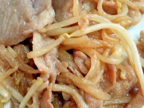 ご飯が進む☆豚肉ともやしのにんにく醤油炒め